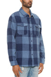 Mens Checkered Soft Flannel Shacket