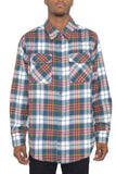 Regular Fit Checker Plaid Flannel Long Sleeve