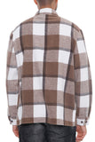 Mens Checkered Soft Flannel Shacket