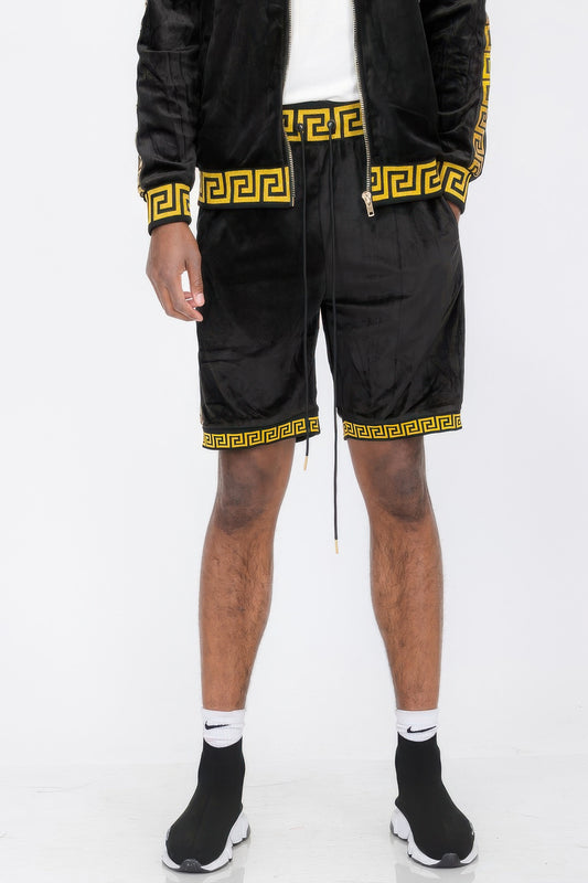 New Arrival – Status Print Velour Shorts Suede Shorts – New Arrival Now Live