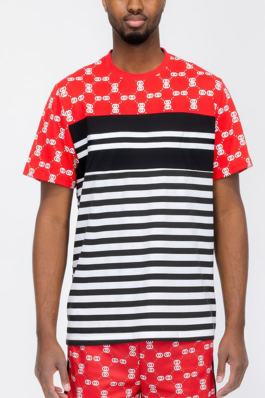 New Arrival – Chain Link Print Short Sleeve Tshirt – New Arrival Now Live