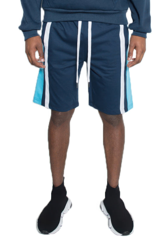 New Arrival – Mens Color Block Stripe Sweat Shorts – New Arrival Now Live