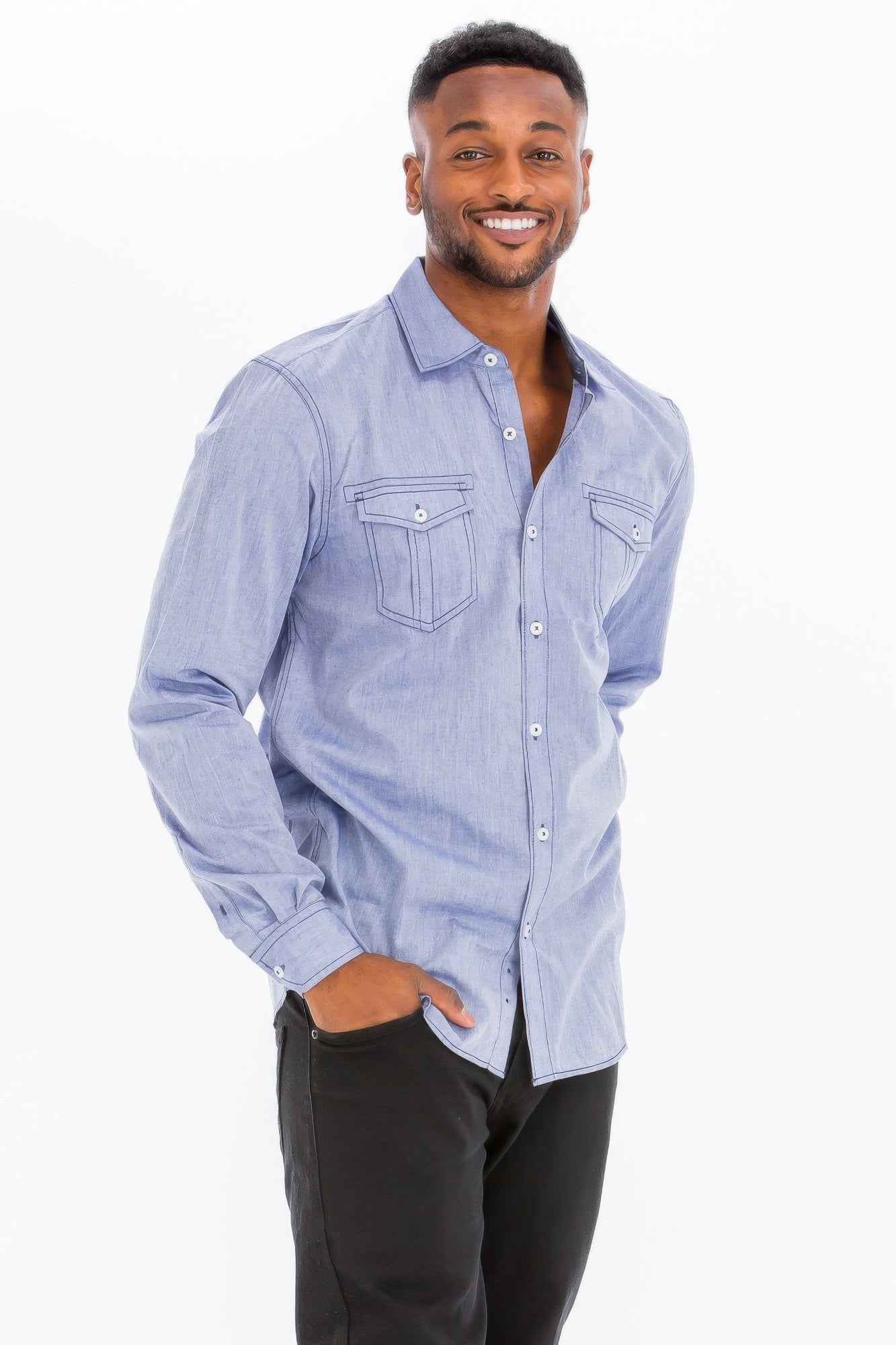 New Arrival – Men's Casual Long Sleeve Shirts – New Arrival Now Live