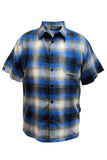 Mens Plaid Short Sleeve Flannel