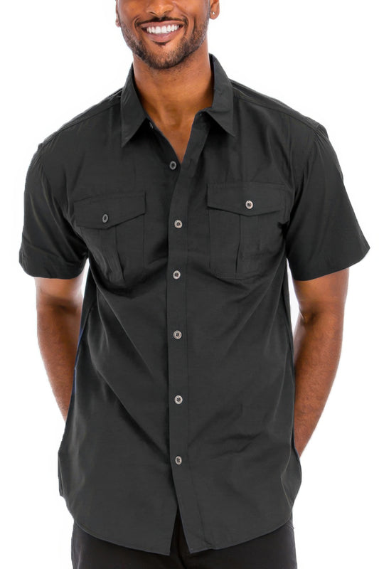 New Arrival – Two Chest Pocket Short Sleeve Shirt – New Arrival Now Live