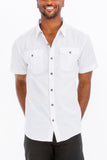 Two Chest Pocket Short Sleeve Shirt