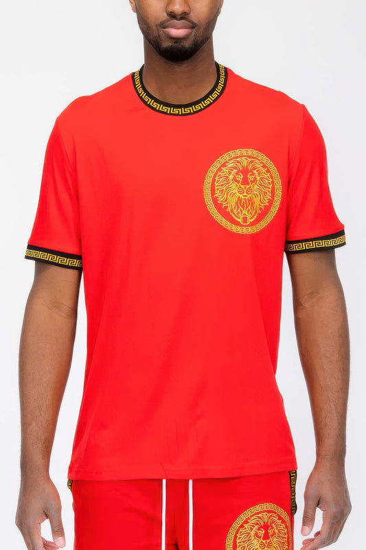 New Arrival – Gold Lion Embroidery T-shirt – New Arrival Now Live