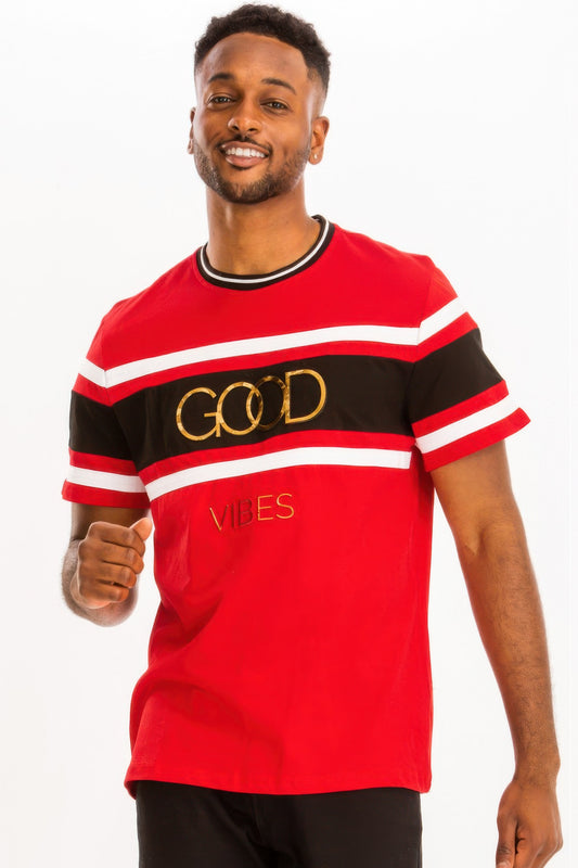 New Arrival – Good Vibes 3d Design Print Gold Foil – New Arrival Now Live