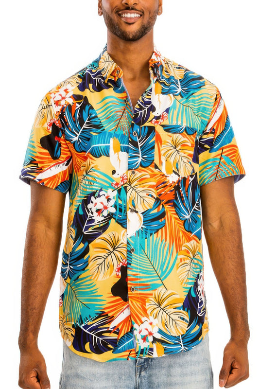 New Arrival – Hawaiian Print Button Down Shirt – New Arrival Now Live
