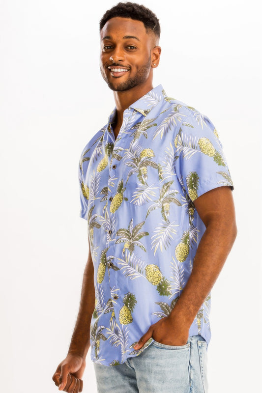 New Arrival – Hawaiian Print Button Down Shirt – New Arrival Now Live