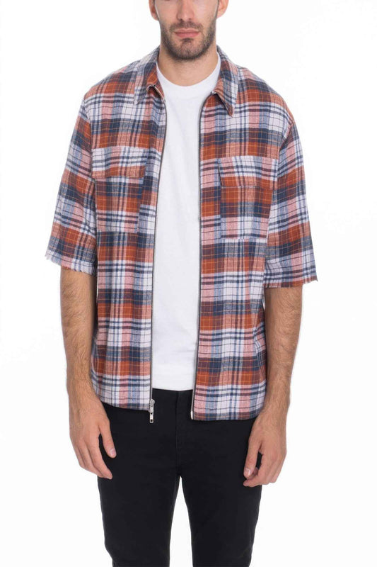 New Arrival – Casual Short Sleeve Zippered Shirts – New Arrival Now Live