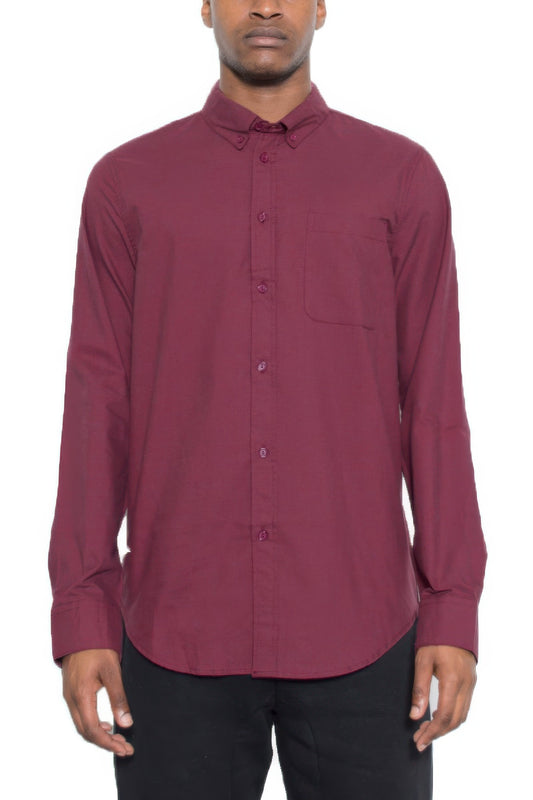 New Arrival – Mens Solid Long Sleeve Button Down – New Arrival Now Live