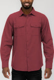 Mens Solid Flannel Shirt