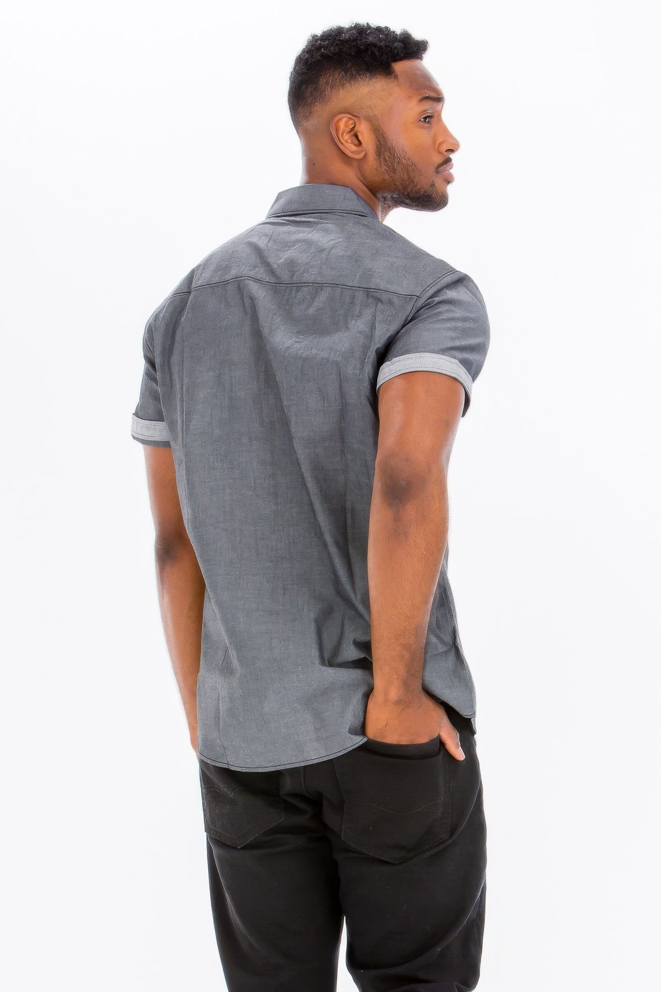 Men's Casual Short Sleeve Two Tone Shirts – New Arrival Now Live