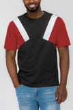 Mens Color Block Short Sleeve Tshirt