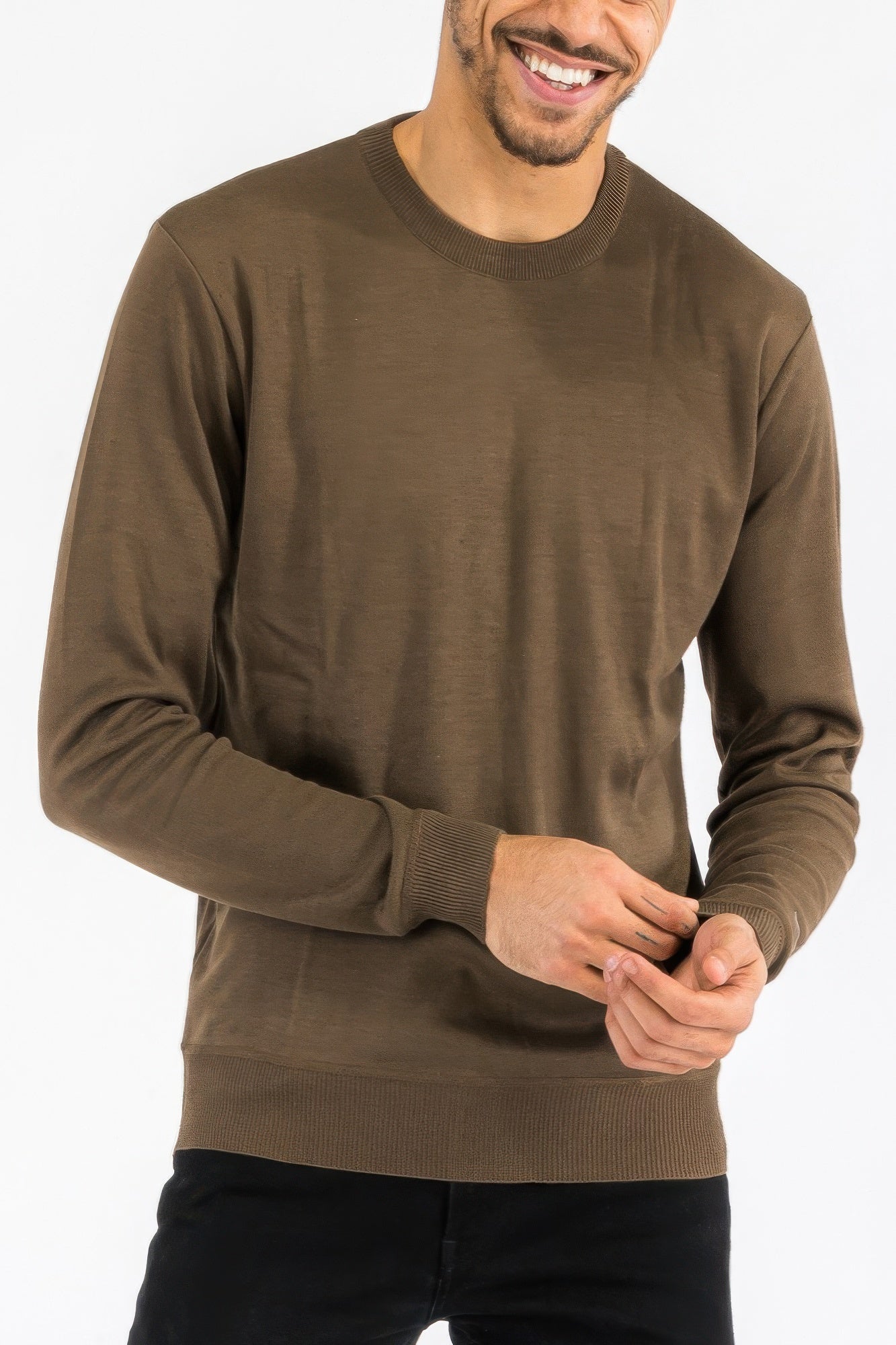 New Arrival – Solid Color Round Neck Sweater – New Arrival Now Live