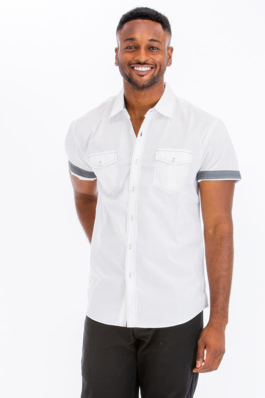 New Arrival – Casual Short Sleeve Solid Shirts – New Arrival Now Live