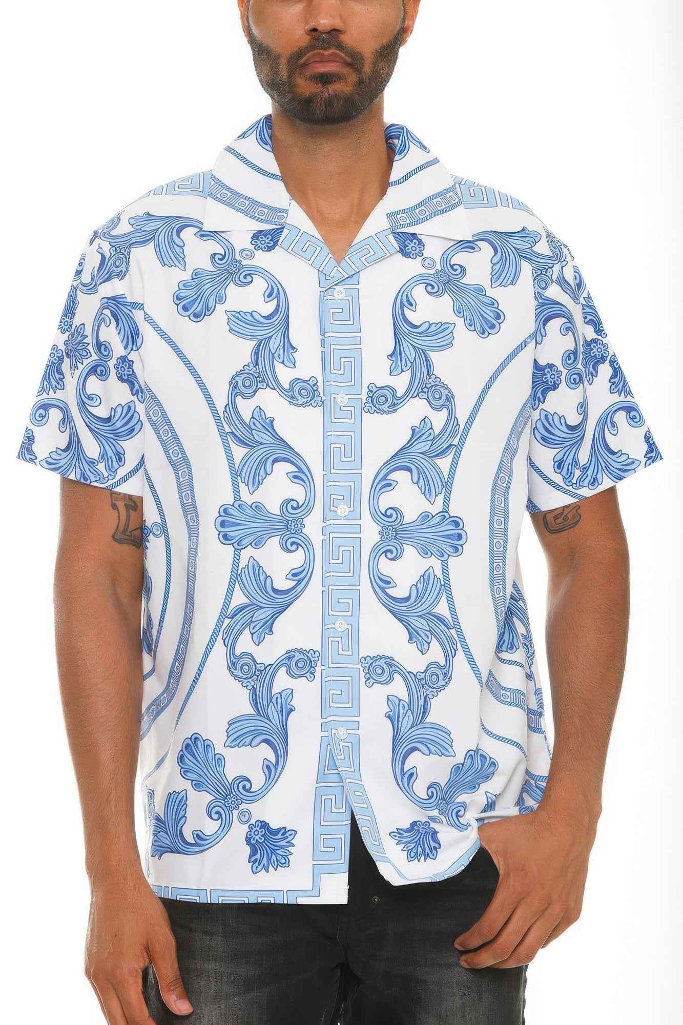 New Arrival – Mens Collared Print Button Down – New Arrival Now Live