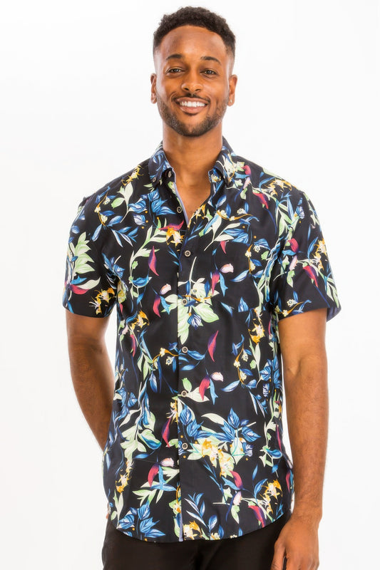 New Arrival – Hawaiian Print Button Down Shirt – New Arrival Now Live