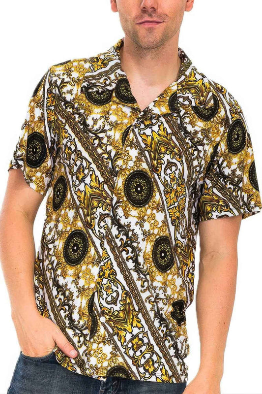 New Arrival – Mens Print Button Down Shirt – New Arrival Now Live