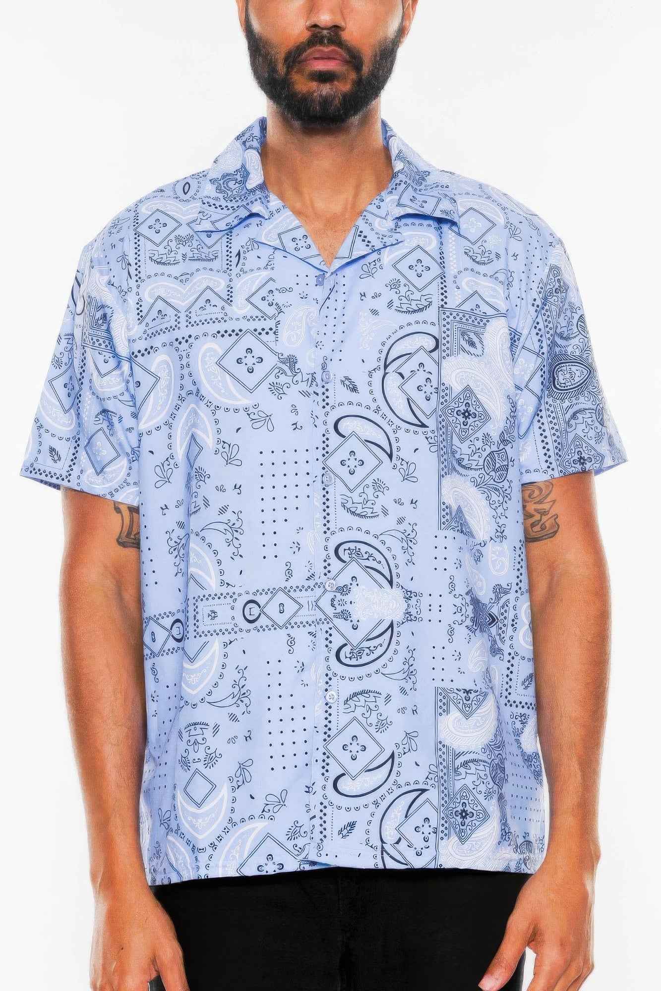 New Arrival – Mens Collared Print Button Down – New Arrival Now Live