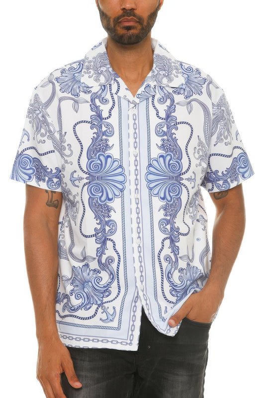 New Arrival – Mens Collared Print Button Down – New Arrival Now Live