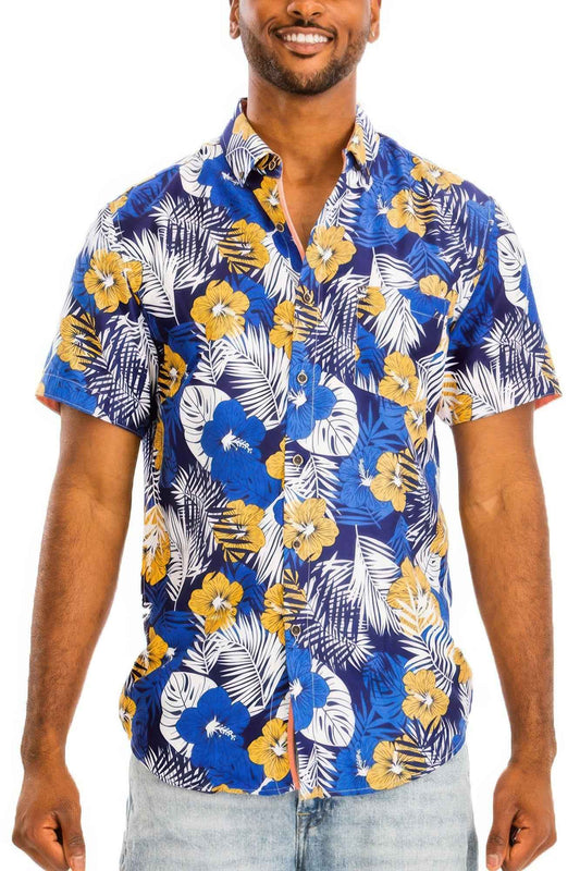 New Arrival – Hawaiian Print Button Down Shirt – New Arrival Now Live