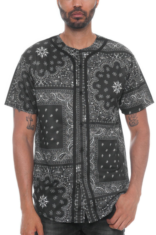 New Arrival – Bandana Print Baseball Jersey – New Arrival Now Live