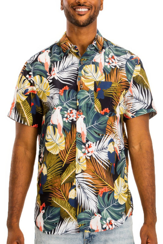 New Arrival – Hawaiian Print Button Down Shirt – New Arrival Now Live