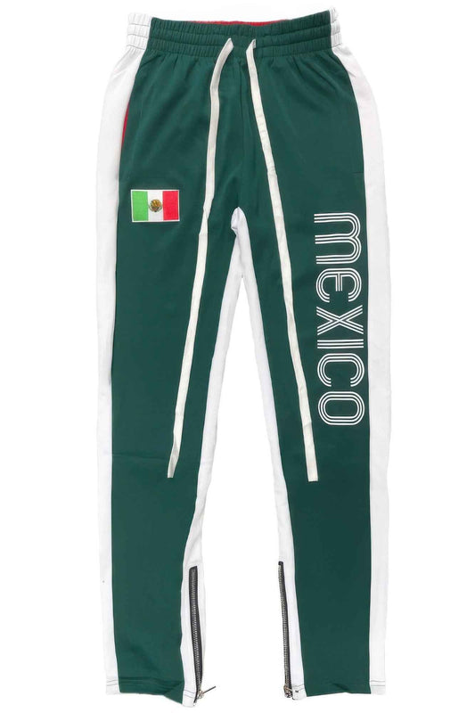 New Arrival – Mexico Print Color Block Track Pants – New Arrival Now Live