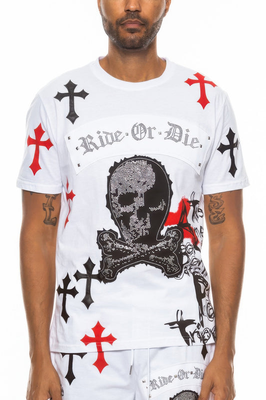 New Arrival – Cotton Print Chome Cross Thirt – New Arrival Now Live