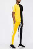 Two Tone Color Block Track Pant Jogger