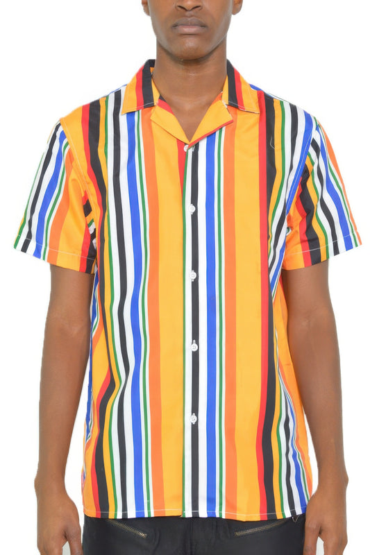 New Arrival – Mens Striped Button Down Shirt Print – New Arrival Now Live