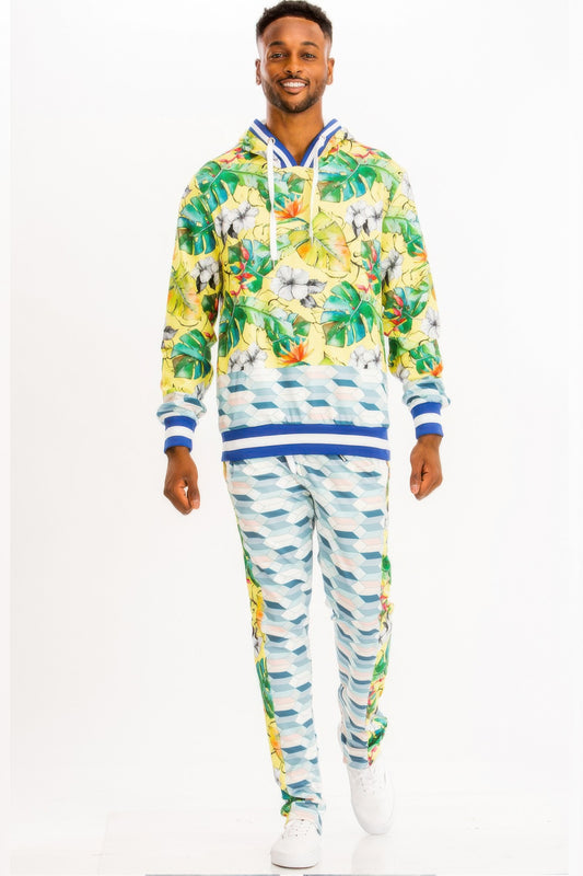 New Arrival – Print Hoodie And Sweat Set – New Arrival Now Live