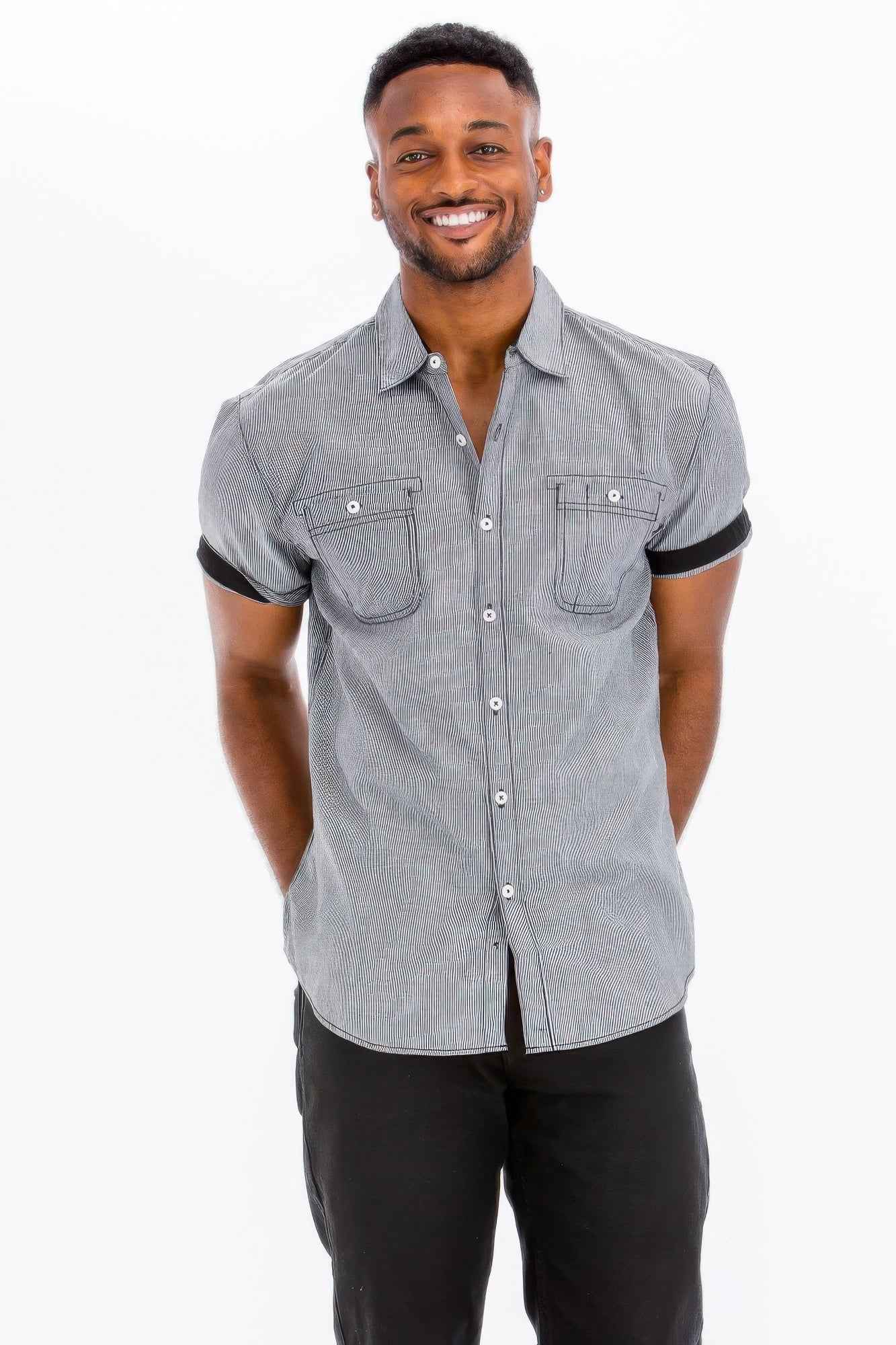 New Arrival – Men's Casual Short Sleeve Solid Shirts – New Arrival Now Live