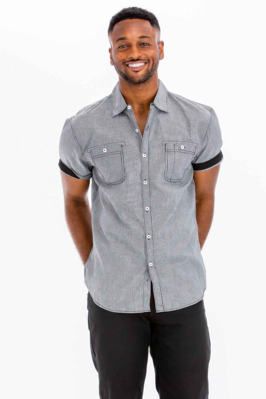New Arrival – Men's Casual Short Sleeve Solid Shirts – New Arrival Now Live