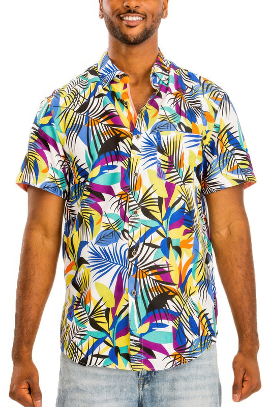 New Arrival – Hawaiian Print Button Down Shirt – New Arrival Now Live