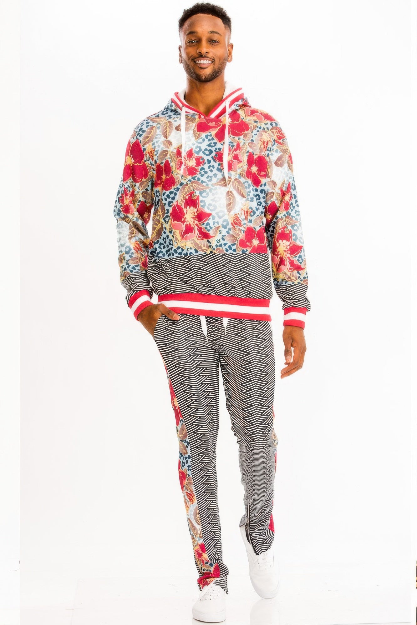 New Arrival – Print Hoodie And Sweat Set – New Arrival Now Live