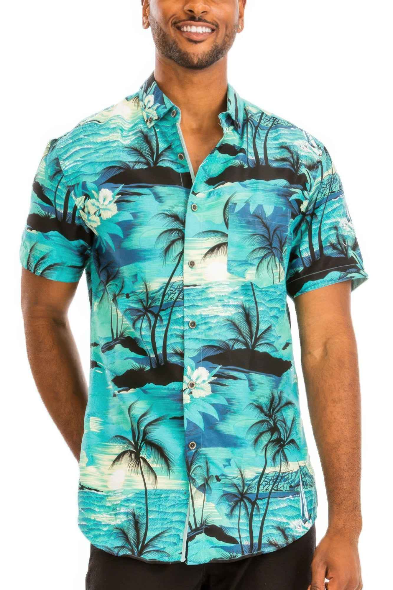 New Arrival – Hawaiian Print Button Down Shirt – New Arrival Now Live