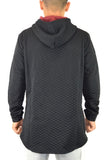 Quilted Pullover Hoodie Sweatshirts