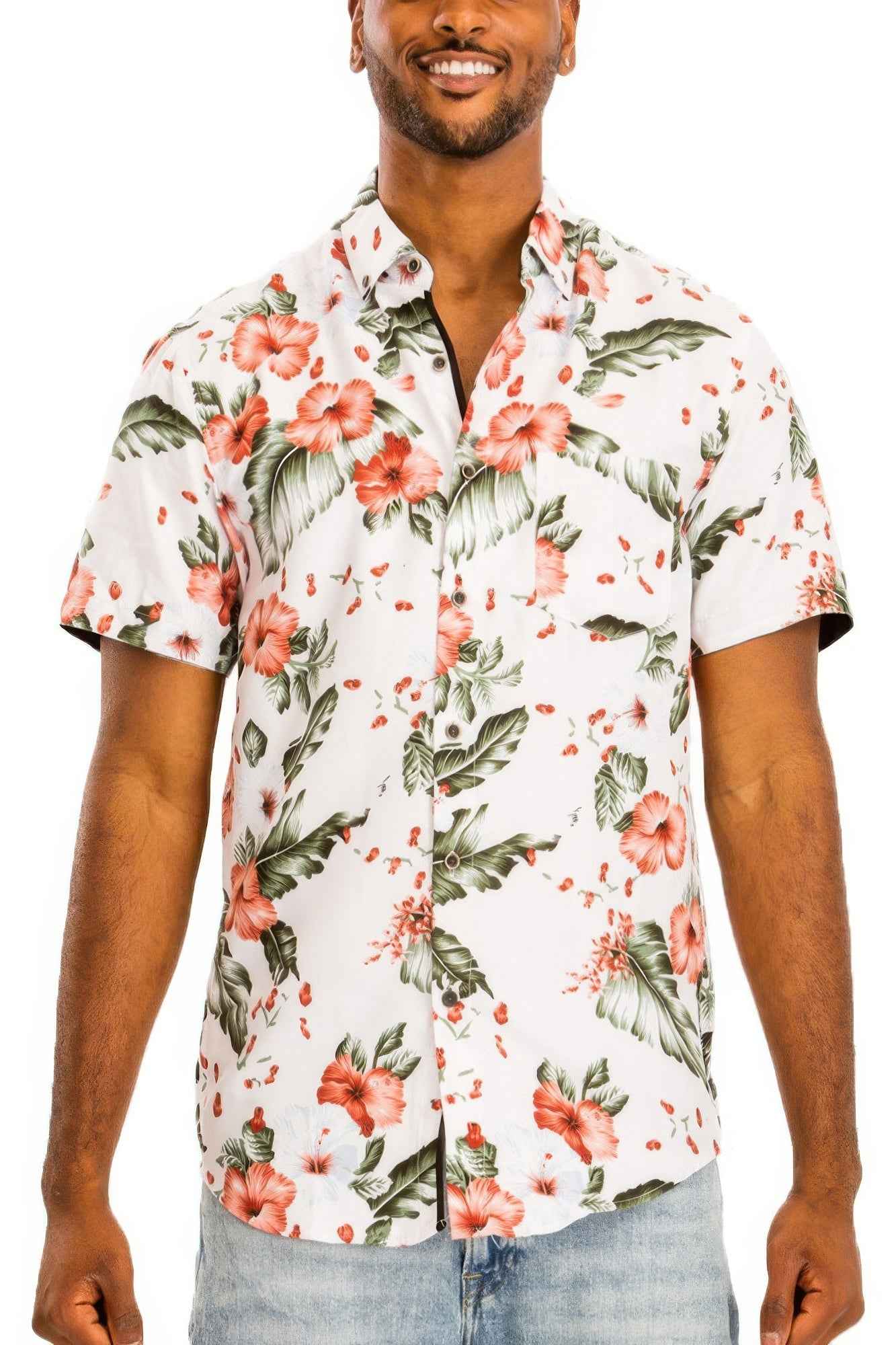 New Arrival – Hawaiian Print Button Down Shirt – New Arrival Now Live