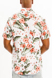 Hawaiian Print Button Down Shirt