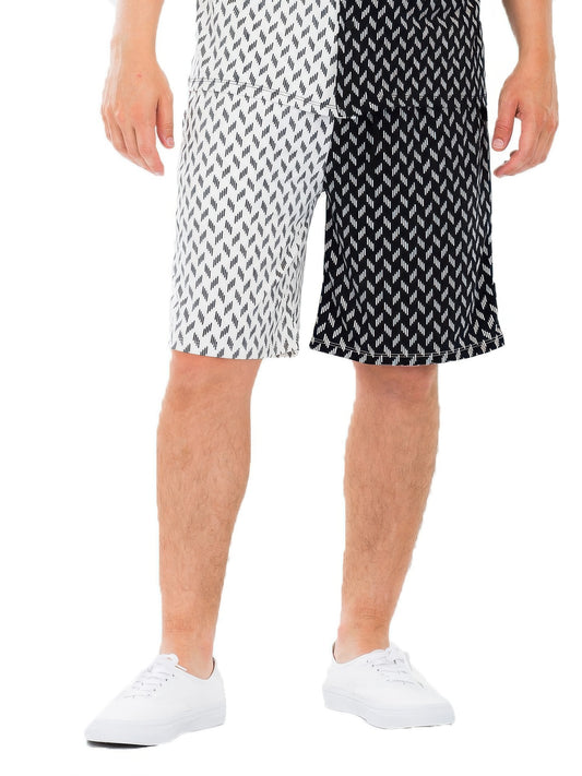 New Arrival – Mens Diamond Two Tone Print Shorts – New Arrival Now Live