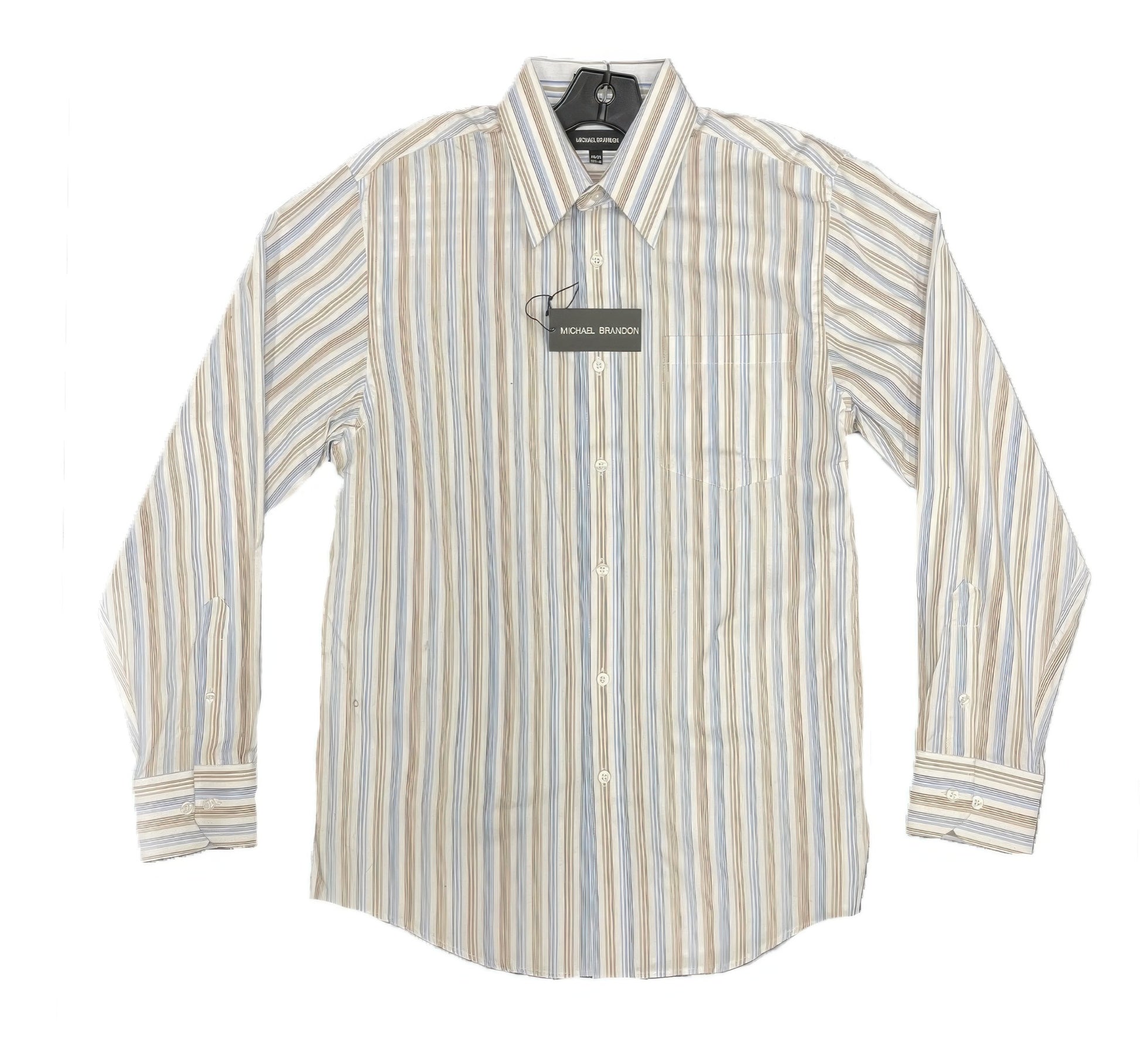 New Arrival – Michael Brandon Long Sleeve Striped Shirt – New Arrival Now Live