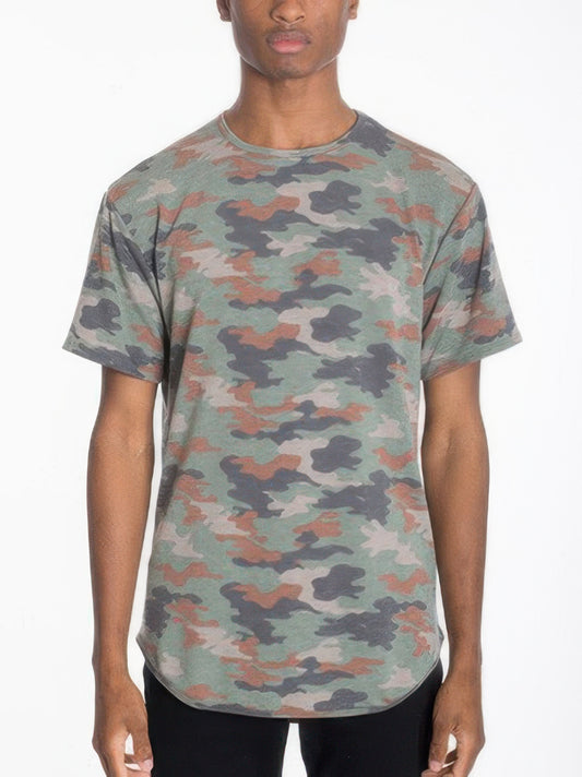 New Arrival – Mens Camo Elongate Scallop Tee T-shirts – New Arrival Now Live