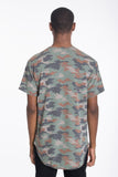 Mens Camo Elongate Scallop Tee T-shirts