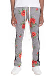 Flower Stripes Track Pants