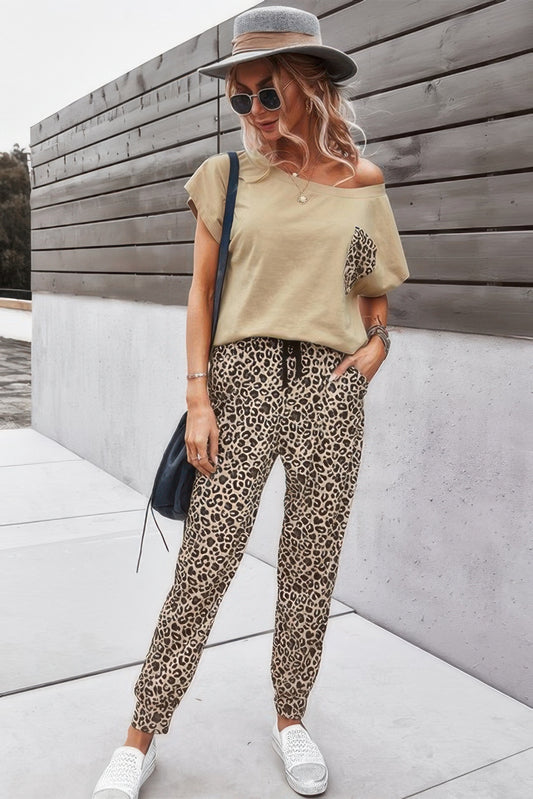 New Arrival – Two Pieces Leopard Print Shirt And Pant Sets – New Arrival Now Live