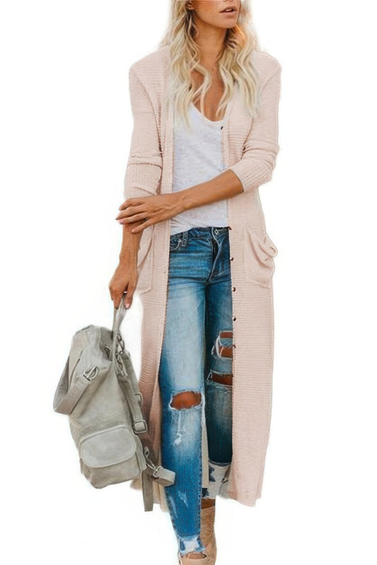 New Arrival – Solid Button Down Front Pocket Knitted Cardigan – New Arrival Now Live