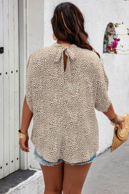 Plus Size Random Printed Short Sleeve Loose Shirt – New Arrival Now Live